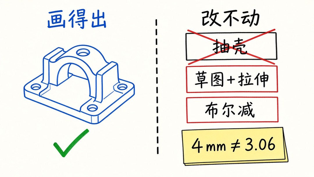 图 2:画得出,改不动(AI 生成示意图)
